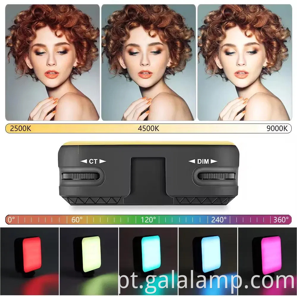 Mini Luz de selfie portátil para transmissão ao vivo e vídeos